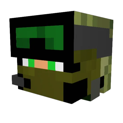 elya_samaa Minecraft avatar head, 3D render