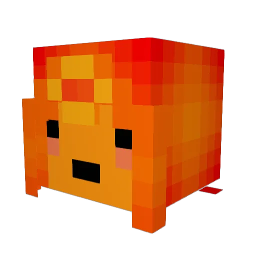 elygomez Minecraft avatar head, 3D render