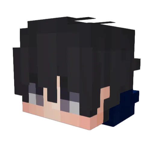 elykja Minecraft avatar head, 3D render