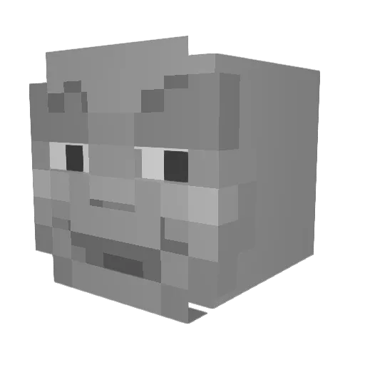 elysian797 Minecraft avatar head, 3D render