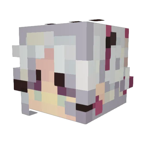 elythri Minecraft avatar head, 3D render