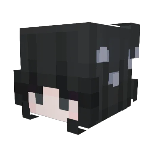 elyweeb Minecraft avatar head, 3D render