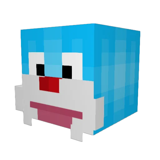 elzombrya Minecraft avatar head, 3D render