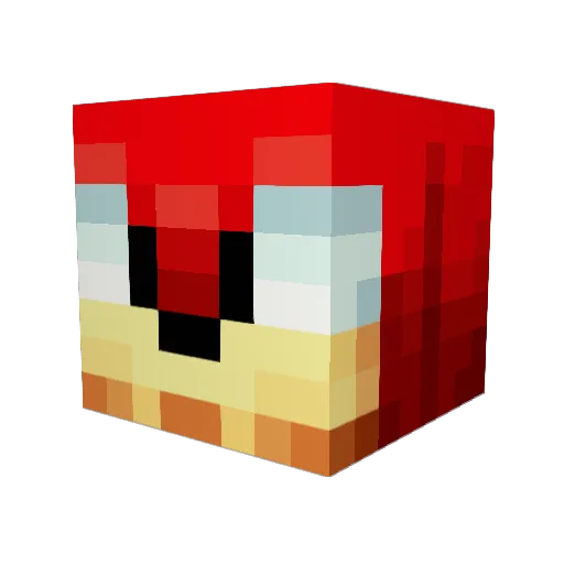 elzza7 Minecraft avatar head, 3D render