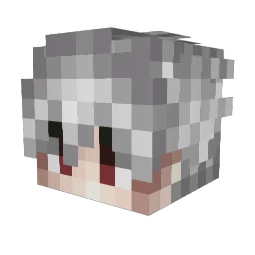 em0wh0r3 Minecraft avatar head, 3D render