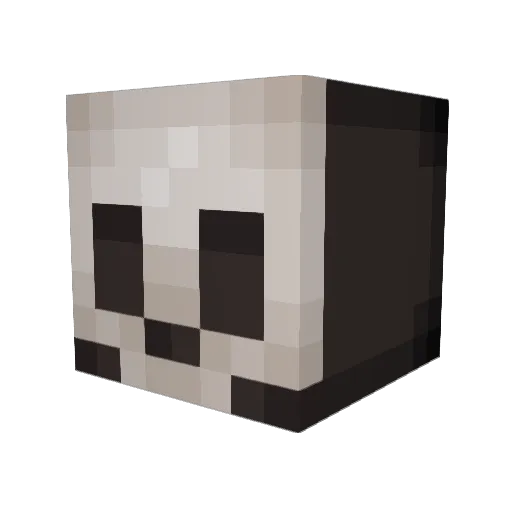 em2047 Minecraft avatar head, 3D render