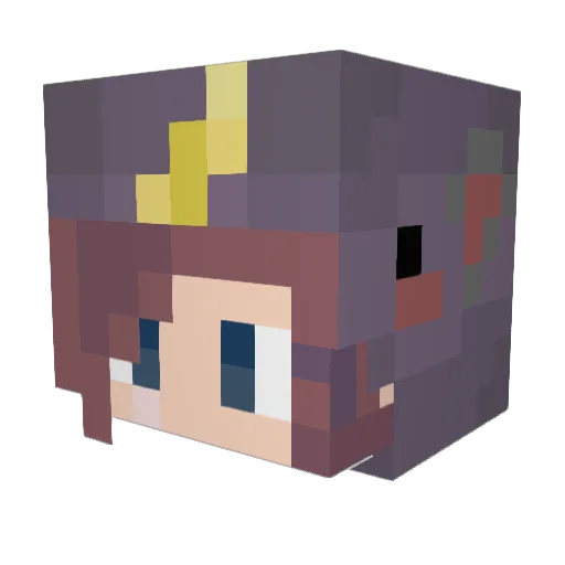 em2246 Minecraft avatar head, 3D render