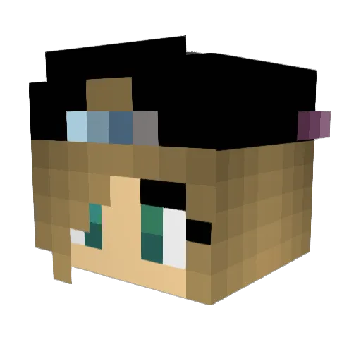 em2345ma Minecraft avatar head, 3D render