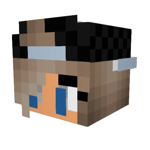 em4lze Minecraft avatar head, 3D render