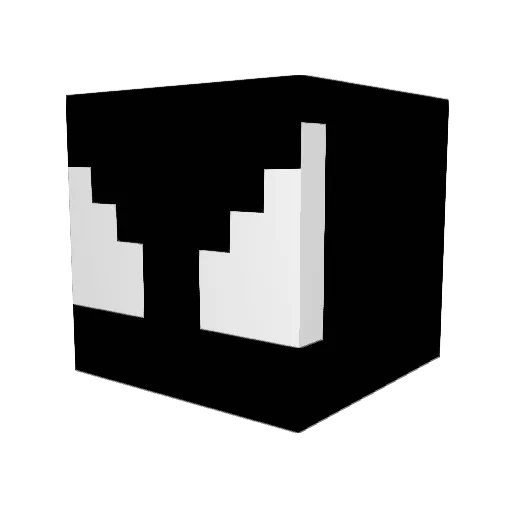 em9y Minecraft avatar head, 3D render