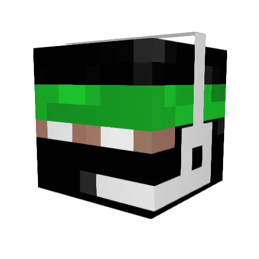 em_MiR Minecraft avatar head, 3D render