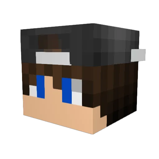 emachine52c Minecraft avatar head, 3D render