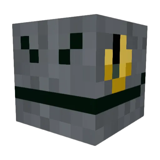 emacitine Minecraft avatar head, 3D render
