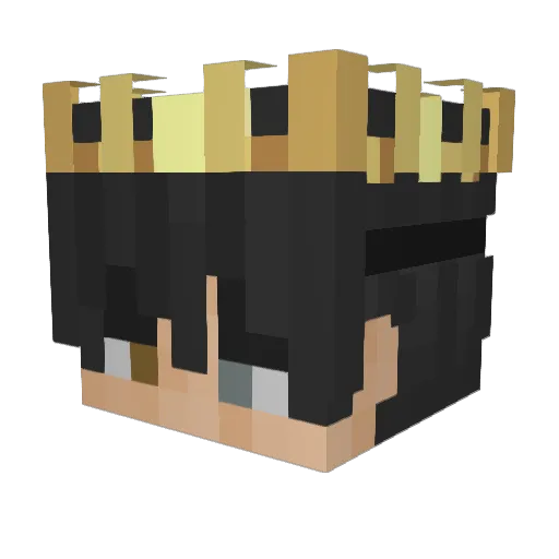 emad_AC Minecraft avatar head, 3D render