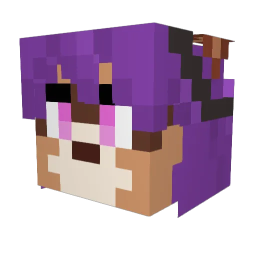emadden Minecraft avatar head, 3D render