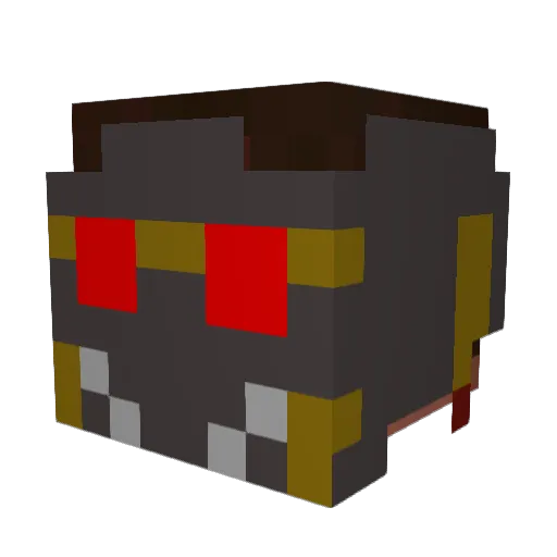 emag01 Minecraft avatar head, 3D render