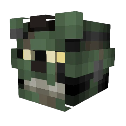 emag522 Minecraft avatar head, 3D render