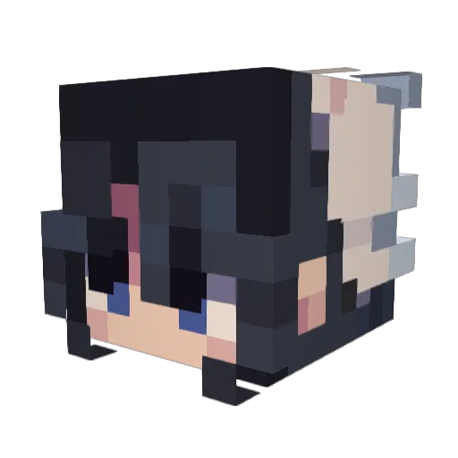 emaia Minecraft avatar head, 3D render
