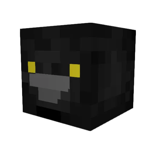 email_corvid Minecraft avatar head, 3D render