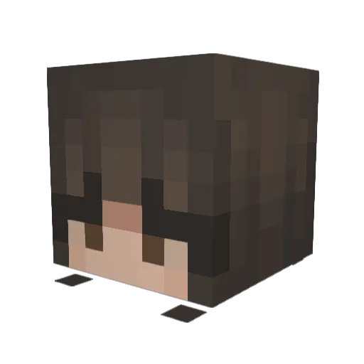emalisa Minecraft avatar head, 3D render