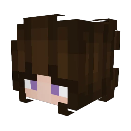 emanantflower Minecraft avatar head, 3D render