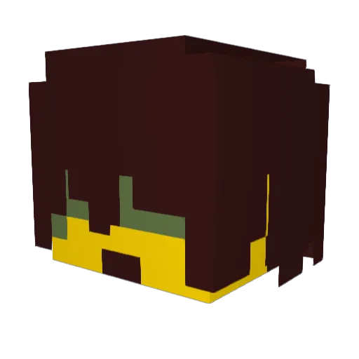 emanatetm Minecraft avatar head, 3D render