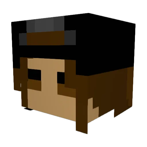 emanmt Minecraft avatar head, 3D render