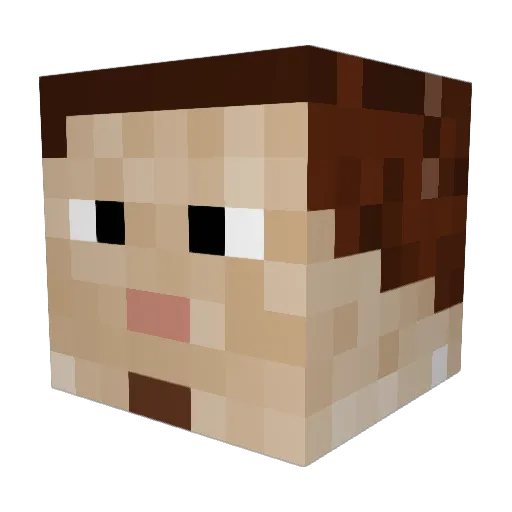 emanuel1324 Minecraft avatar head, 3D render