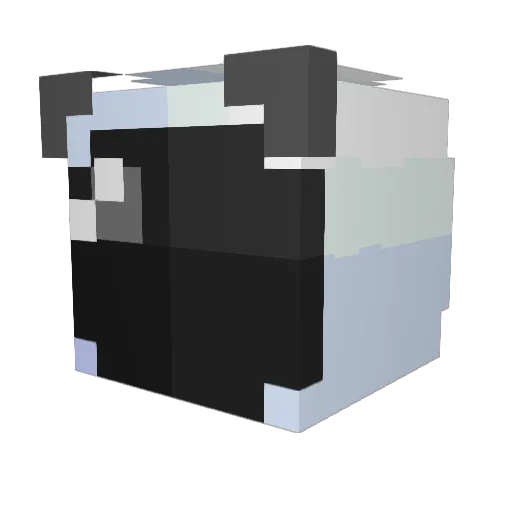 emanza Minecraft avatar head, 3D render