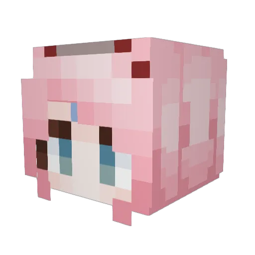 emargolin Minecraft avatar head, 3D render
