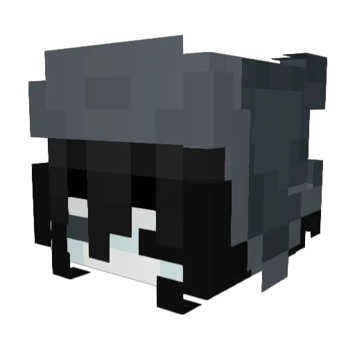 emb_er Minecraft avatar head, 3D render