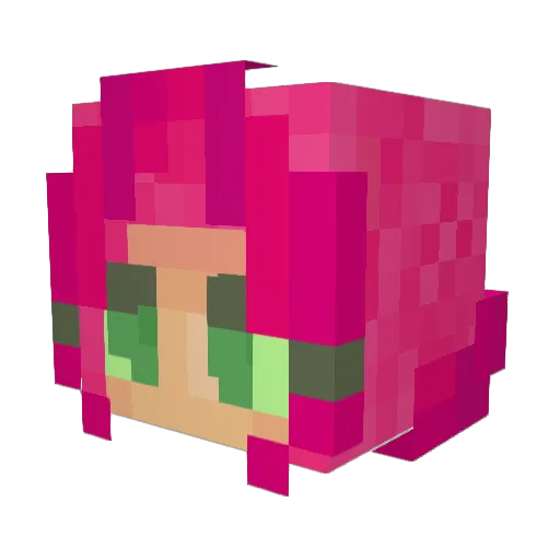 emba3216 Minecraft avatar head, 3D render