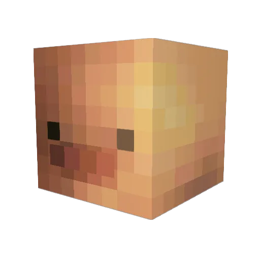 embabemba Minecraft avatar head, 3D render