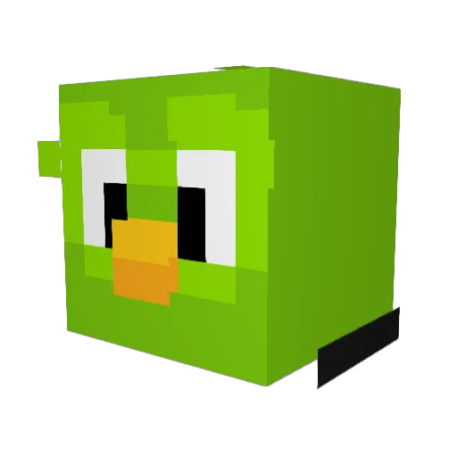 ember004 Minecraft avatar head, 3D render