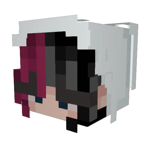 embergl0w Minecraft avatar head, 3D render