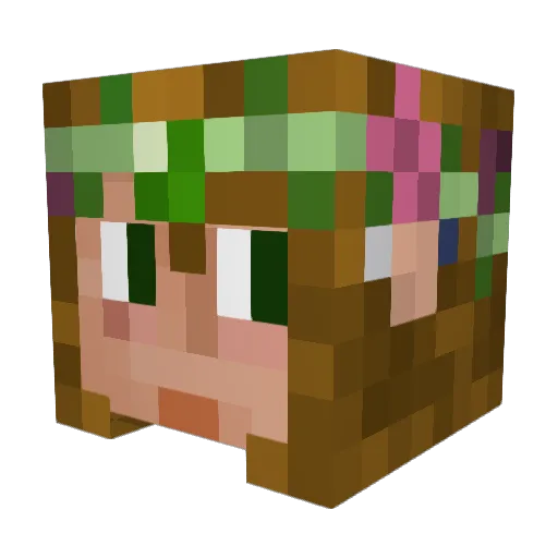 emberlion Minecraft avatar head, 3D render