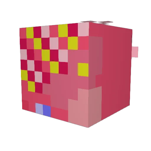 emberthe3 Minecraft avatar head, 3D render