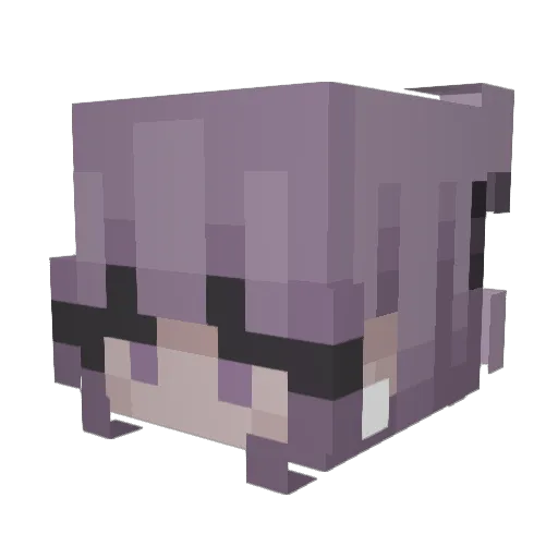 emblaurfriend Minecraft avatar head, 3D render