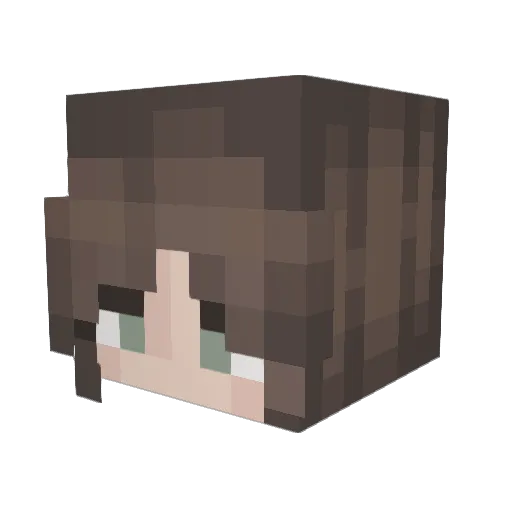 embre1 Minecraft avatar head, 3D render