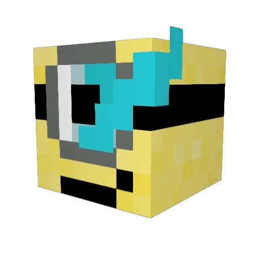 emcee_Ride Minecraft avatar head, 3D render