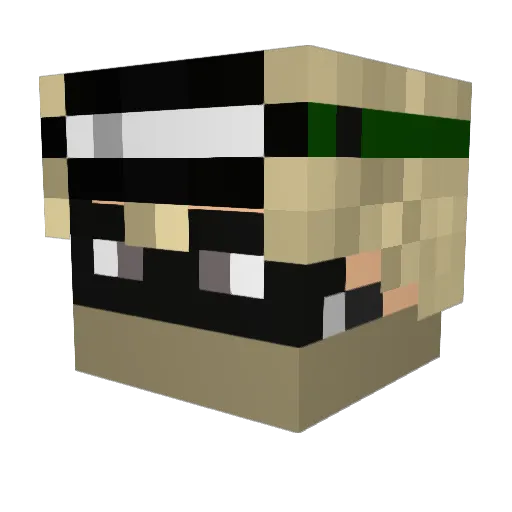 emchdude2 Minecraft avatar head, 3D render