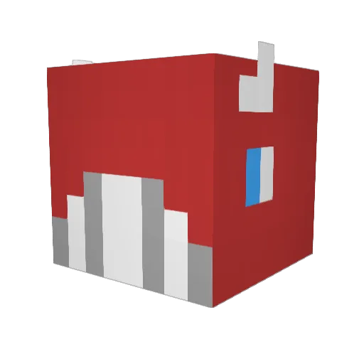 emdfo_ Minecraft avatar head, 3D render