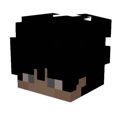 emdr0 Minecraft avatar head, 3D render
