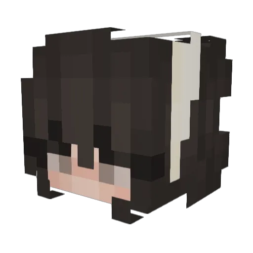emeeliaa Minecraft avatar head, 3D render