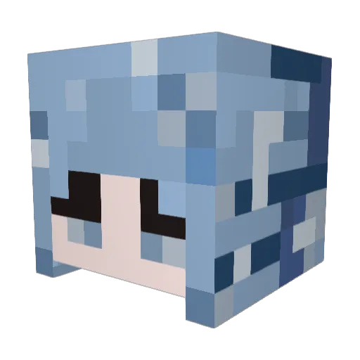 emeitch Minecraft avatar head, 3D render