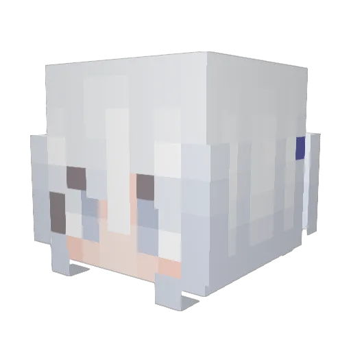 emelay Minecraft avatar head, 3D render