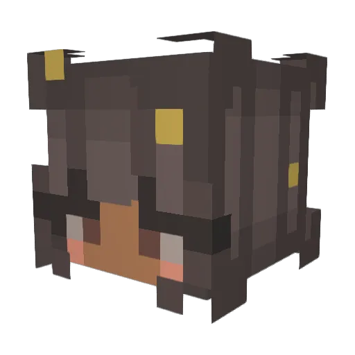 emelee27 Minecraft avatar head, 3D render