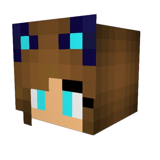 emelemmy Minecraft avatar head, 3D render