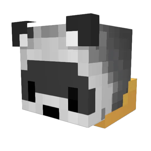 emelra Minecraft avatar head, 3D render