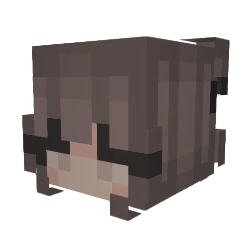 emelss Minecraft avatar head, 3D render